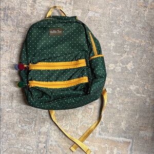 Matilda Jane Green Backpack with Yellow Details